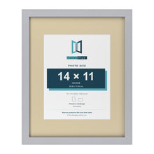 Silver 20 x 16 inch picture frame with an ivory mount for a 14 x 11 inch photo