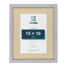 Silver 20 x 16 inch picture frame with an ivory mount for a 15 x 10 inch photo