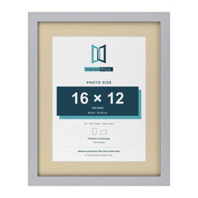 Silver 20 x 16 inch picture frame with an ivory mount for a 16 x 12 inch photo