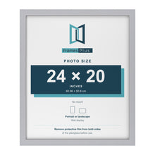 Silver picture frame for a 24 x 20 inch photo