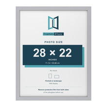 Silver picture frame for a 28 x 22 inch photo