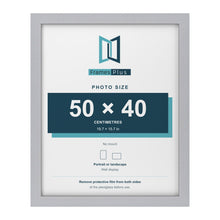 Silver picture frame for a 50 x 40 cm photo