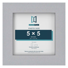 Silver picture frame for a 5 x 5 inch photo