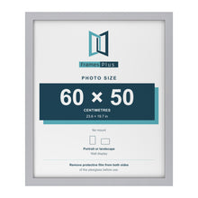 Silver picture frame for a 60 x 50 cm photo