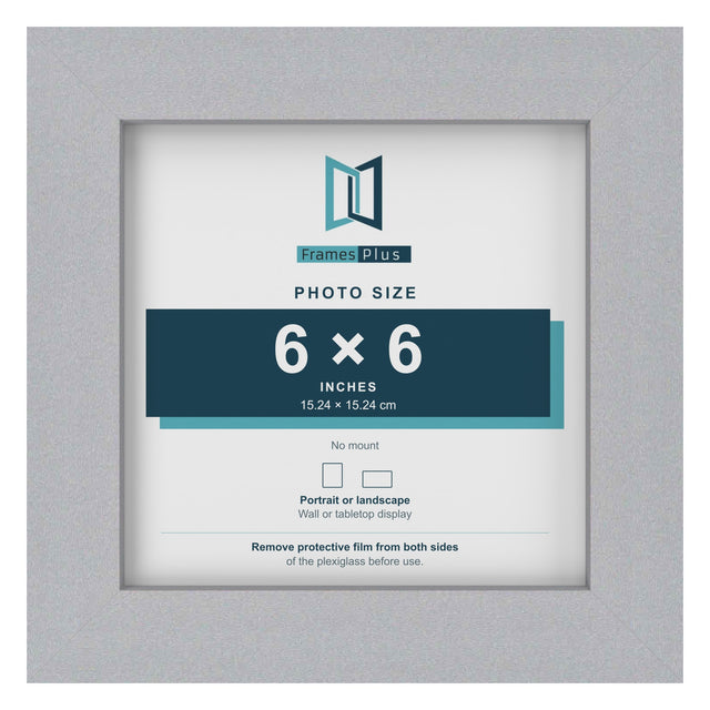 Classic Silver 6 × 6 Frame
