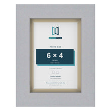 Silver 7 x 5 inch picture frame with an ivory mount for a 6 x 4 inch photo