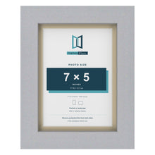 Silver 8 x 6 inch picture frame with an ivory mount for a 7 x 5 inch photo