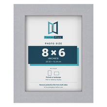 Silver picture frame for a 8 x 6 inch photo