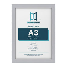 Silver picture frame for an A3 photo