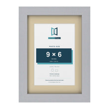 Silver A4 picture frame with an ivory mount for a 9 x 6 inch photo