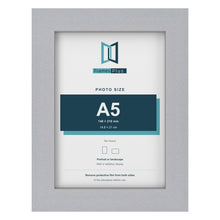 Silver picture frame for an A5 photo
