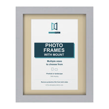 Silver picture frame with an ivory mount