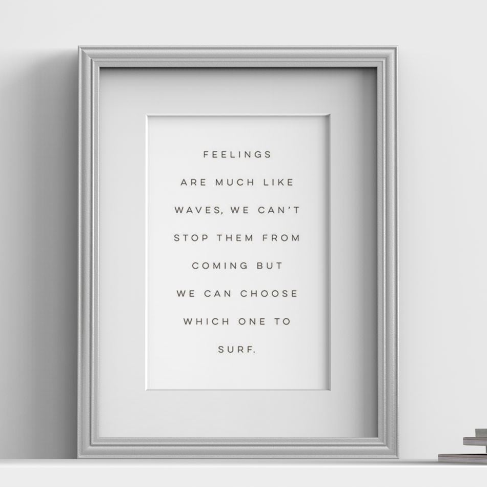 Devon Range Silver picture frame with white mount, close view