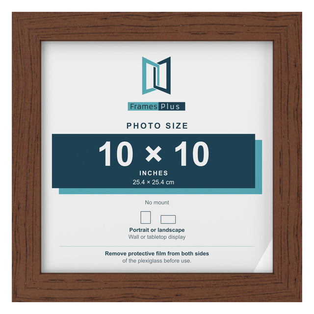 Classic Range Dark Teak Picture, Photo & Poster Frame — Finish and profile example