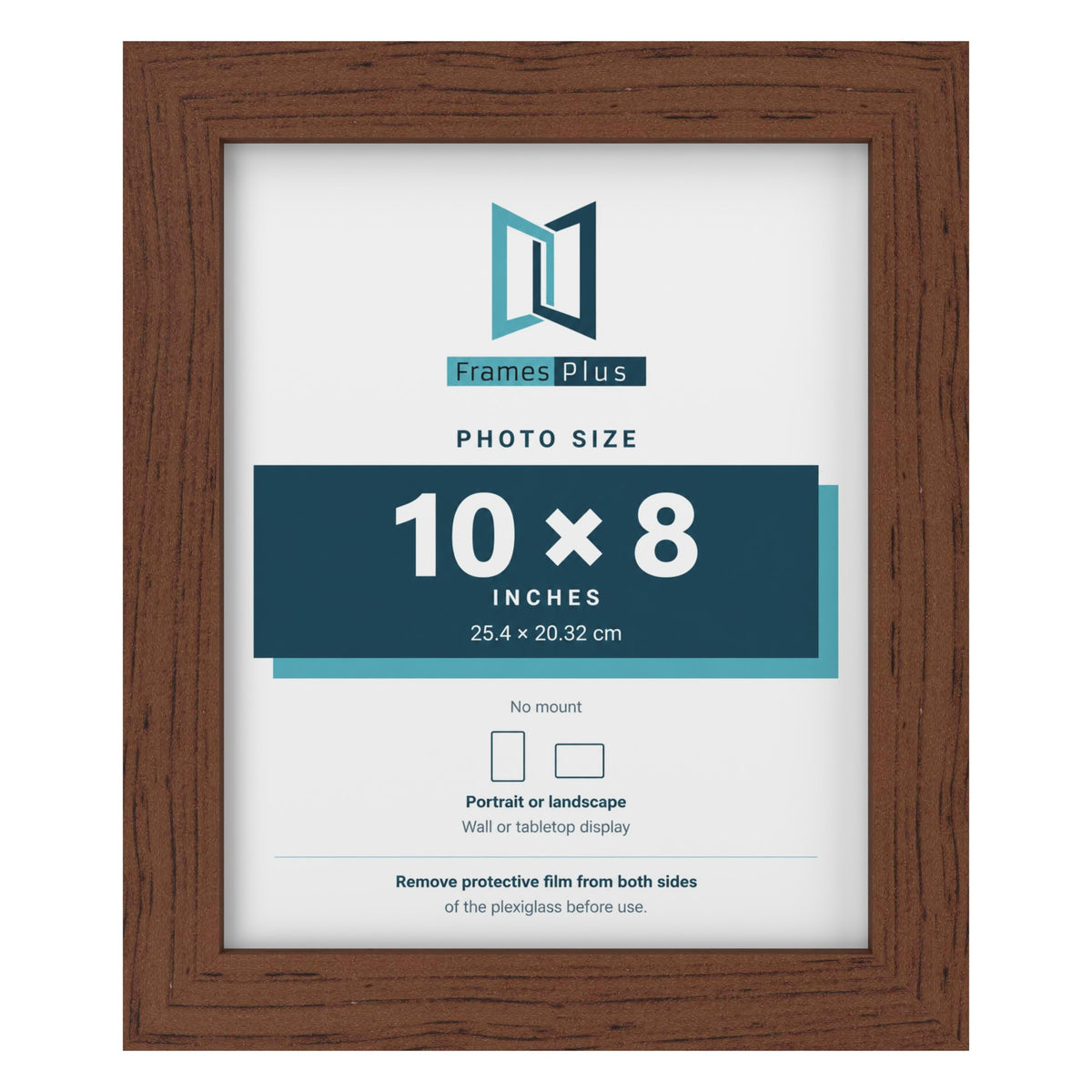 Walnut picture frame for a 10 x 8 inch photo