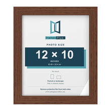 Walnut picture frame for a 12 x 10 inch photo