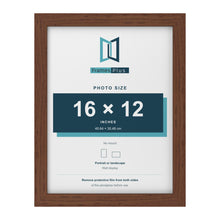 Walnut picture frame for a 16 x 12 inch photo
