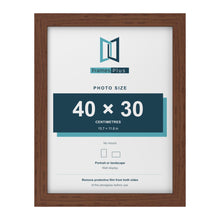 Walnut picture frame for a 40 x 30 cm photo