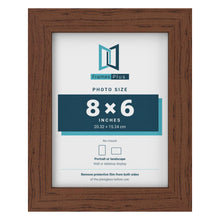 Walnut picture frame for a 8 x 6 inch photo