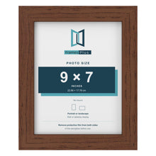Walnut picture frame for a 9 x 7 inch photo