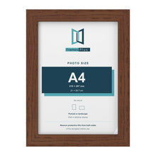 Walnut picture frame for an A4 photo