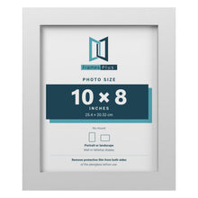 White picture frame for a 10 x 8 inch photo