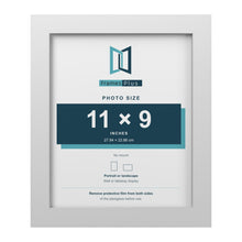 White picture frame for a 11 x 9 inch photo