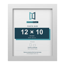 White picture frame for a 12 x 10 inch photo