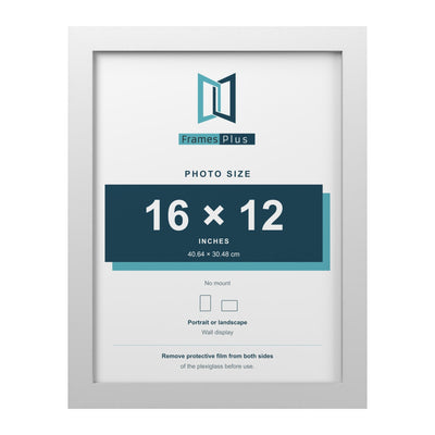 16x12" (40.6 x 30.5 cm) Picture, Photo & Poster Frame – Black, White or Oak