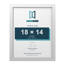 White picture frame for a 18 x 14 inch photo