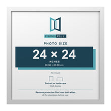 White picture frame for a 24 x 24 inch photo