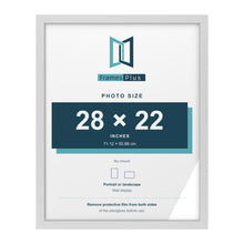 White picture frame for a 28 x 22 inch photo