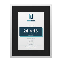 White 32 x 24 inch picture frame with a black mount for a 24 x 16 inch photo