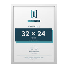 White picture frame for a 32 x 24 inch photo