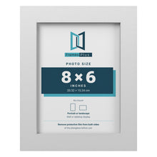 White picture frame for a 8 x 6 inch photo