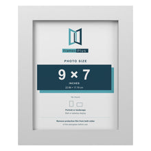 White picture frame for a 9 x 7 inch photo