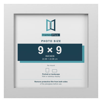 23 x 23 cm (9.1x9.1") Picture, Photo & Poster Frame – Black, White or Oak