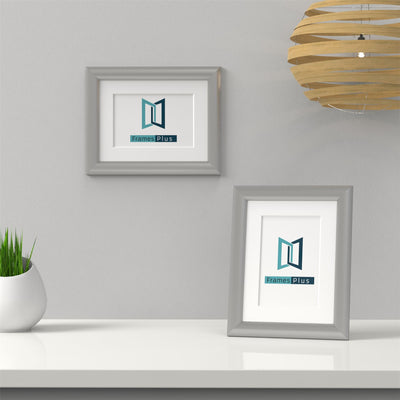 Minimo Range Silver Picture Photo Poster Frame with White Mount