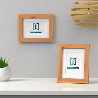 Classic Range Pine Picture Photo Poster Frame with White Mount