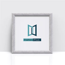 Stardust Range Silver Photo Picture Poster Frames, Large Square Small sizes, Hang or stand in Landscape or Portrait - Framesplus.co.uk