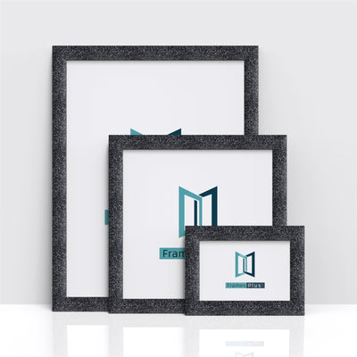 Stardust Range Black Photo Picture Poster Frames, Large Square Small sizes, Hang or stand in Landscape or Portrait