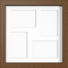 MODERN MULTI PICTURE PHOTO FRAME FOR 4 IMAGES OF 6"X4" WITH QUALITY WHITE MOUNT - Framesplus.co.uk
