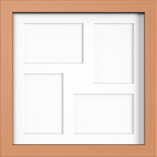 MODERN MULTI PICTURE PHOTO FRAME FOR 4 IMAGES OF 6"X4" WITH QUALITY WHITE MOUNT - Framesplus.co.uk