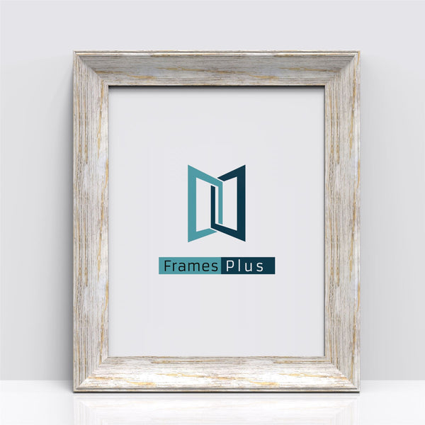 Exmouth Range White Distressed Photo Picture Poster Frames, Large Square Small sizes, Hang or stand in Landscape or Portrait - Framesplus.co.uk