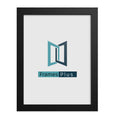 BLACK MODERN STYLE FLAT MOLDING FRAMES WOOD FINISH PHOTO PICTURE POSTER FRAME LARGE MULTIPLE SIZES