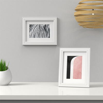 Devon Range White Picture Photo Poster Frame with White Mount
