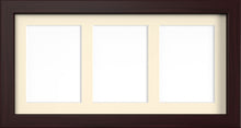 MODERN MULTI PICTURE PHOTO FRAME FOR 3 IMAGES OF 7"X5" WITH QUALITY IVORY MOUNT - Framesplus.co.uk
