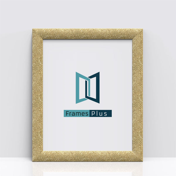 Stardust Range Gold Photo Picture Poster Frames, Large Square Small sizes, Hang or stand in Landscape or Portrait - Framesplus.co.uk
