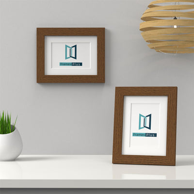 Classic Range Dark Brown Picture Photo Poster Frame with White Mount