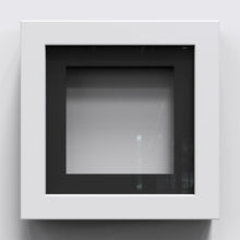 Box Range White 25mm Deep Picture Display Frame with 1" Black Mount, Memory Box Medals Memorabilia - Framesplus.co.uk